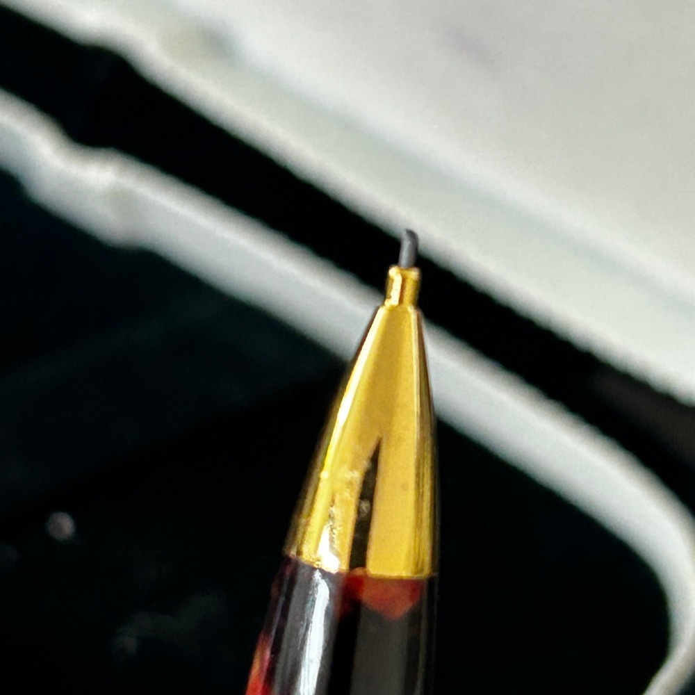 Vintage 1998 The Bombay Company Tortoiseshell Mechanical Pencil with Case Gold - Picture 7 of 10